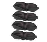 JECOMPRIS 4 Piezas gafas estéreo 3d dormir con los ojos vendados cubierta de ojos contorneada 3d Mascara para los ojos máscara para dormir antifaz de noche Por la noche viajar
