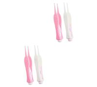 JECOMPRIS 4 Piezas herramienta de eliminación de cerumen quitar cera oidos earwax remover herramientas para niños pequeños herramientas de limpieza de oídos orejera visible LED