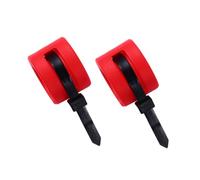 JECOMPRIS 4 Piezas Protector de Cadena para Bicicleta de Montaña, Anillos | Goma Anticolisión, 4 Piezas por Caja, para Horquilla Trasera de Carretera y Montaña, Color Rojo