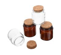 JECOMPRIS 4 Piezas Tarro De Vela De Aromaterapia Frascos para Hacer Velas De Vidrio Transparente Tapa Suministros Casa o Interiores
