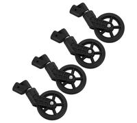 JECOMPRIS 4 Ruedas Giratorias de Repuesto para Carrito Compra Montaje Rápido, Ruedas de Plástico Resistentes y Silenciosas, Compatibles Manillar 12,5x25 Cm, para Supermercado y Uso