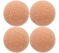 JECOMPRIS 4 tapones de corcho con forma de bola: tapones de madera para tarros de cristal (53 mm) para decantadores de vino, manualidades y decoración del hogar.
