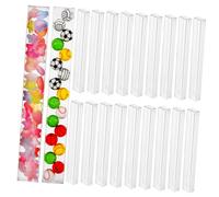 JECOMPRIS 45piezas Cajas Pequeñas Transparentes de Pet Unidades Cajas Individuales para Chicles y Pretzels Soporte para Palitos de Pretzel para Dulces y Recuerdos de Fiesta