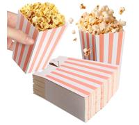 JECOMPRIS 48piezas Cajas Para Palomitas De Maíz Rosa De Cartón Para Fiestas Unidades Recipientes Individuales Para Palomitas De Maíz Noche De Cine o Celebraciones