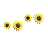 JECOMPRIS 4piezas Clip De Perfume Para Auto Forma De Girasol Grande Pequeño Difusor De Aromaterapia Para Decoración Interior De Vehículos Adorno Elegante y Práctico