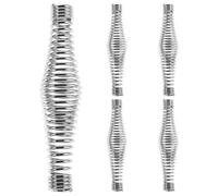 JECOMPRIS 5 asas de resorte para estufas - Repuesto de empuñadura metálica para barbacoas, hornos de pozo, parrillas de carbón, ahumadores, hornos, estufas de carbón, pellets de madera, calderas