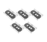 JECOMPRIS 5 Casetes de Audio Vírgenes de 45 Minutos con Estuche de Plástico Transparente, Ligeros y Versátiles para Grabaciones DIY en Ocasiones Obsequios
