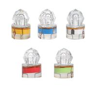 JECOMPRIS 5 Luces LED de Pesca Subacuáticas, Resistente al Agua y Presión, Material Plástico, para Pesca Nocturna en Estanques y Mar Profundo