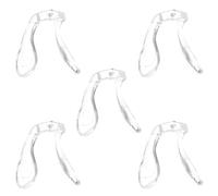 JECOMPRIS 5 Piezas Almohadillas Nasales de Silicona Antideslizantes para Gafas y Monturas, Soporte Suave que Mejora el Ajuste y Aumenta la Altura para Uso Diario