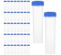 JECOMPRIS 50 piezas Tubos de Centrífuga Plásticos con Tapa de Rosca de Tubos de Ensayo Resistentes y Seguros para Laboratorio Uso Biología Molecular y Química