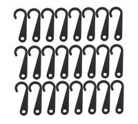 JECOMPRIS 500 Ganchos De Exhibición De Calcetines Y Sombreros En Forma De J De Plástico Negro Para Colgar Ropa Accesorios De Exhibición Minorista Multifuncionales