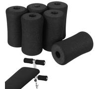 JECOMPRIS 6 Almohadillas de Espuma para Máquinas de Gimnasio, Rodillos de Esponja Aplicables de 22 Mm Diámetro Interno y 135 Mm Largo, Accesorios para Entrenamiento Abdominal y Ejercicio