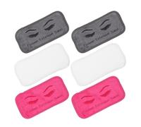JECOMPRIS 6 Almohadillas Frente de Extensiones de Pestañas, Soporte Suave de Tela en Colores, 6 Piezas para Salón y Uso Doméstico, Accesorios para Injerto y Levantamiento de Pestañas