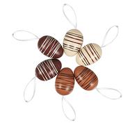 JECOMPRIS 6 Piezas Adornos Colgantes de Huevos de Pascua y Decoración para Hogar y Fiestas Colgantes Coloridos para Celebraciones de Primavera