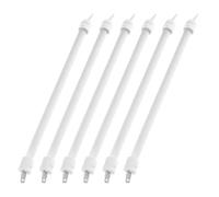 JECOMPRIS 6 Piezas Tubo Calefactor Eléctrico de Cuarzo, Tubo Infrarrojo para Calefactor, Blanco, Cerámica y Cuarzo, para Uso en Interiores, Calentamiento Rápido y Resistente a Altas