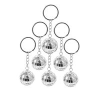 JECOMPRIS 6Piezas de Bola de Discoteca Adorno Espejo Colgante para Bolsos y Claves Decoración Creativa para Fiestas