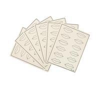 JECOMPRIS 6piezas Peeling de Labios para Práctica de Microblading Láminas de Piel Artificial Accesorios de Práctica para Cejas y Labios Piel de Entrenamiento para Microblading