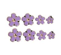 JECOMPRIS 8piezas Ambientador Coche Clip Unid Flores Moradas Clips Ventilación Difusor Recargable Decoración Auto