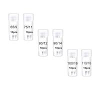 JECOMPRIS Agujas para Máquina de Coser Doméstica Surtido 60 Piezas Ha a Ha Resistentes para Tejidos Gruesos y Manualidades, Accesorio Profesional para Costura y Zurcido