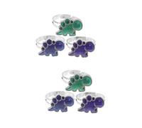 JECOMPRIS Anillo Ajustable De Que Cambia De Color Para Cumpleaños Y Ocasiones Especiales Anillo De Estado De Ánimo Para Mujeres Y Hombres 3 Piezas*2