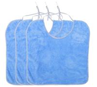 JECOMPRIS Baberos Lavables Para Adultos Mayores Reutilizables Impermeables 3 Piezas Fácil De Poner Y Quitar Protección De Ropa Para Comer Y Cuidado Diario 20.27X18.50 Pulgadas