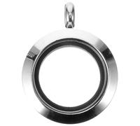 JECOMPRIS Bandeja Colgante de Acero Inoxidable Marco de Fotos Redondo para Collares y Kit de Hacer Joyas en Bisutería Creativa