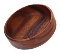 JECOMPRIS Bandeja de Madera Maciza para Servir Aperitivos, Cuenco Pequeño Redondo 16x16x4,5 Cm, Plato para Frutos Secos y Ensalada, Uso Infantil y Decoración Hogar Reutilizable