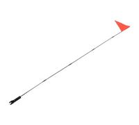 JECOMPRIS Bandera de Seguridad para Bicicleta Infantil Roja con Mástil de Fibra de Vidrio y Soporte Resistente para Ciclismo al Aire Libre y Señal de Advertencia Visible