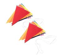 JECOMPRIS Banderines de Fieltro Banderas Triangulares para Decoración de Guarderías, 2 Piezas Coloridas para Fiestas y Aulas Infantiles