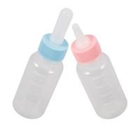 JECOMPRIS Biberón para Mascotas 2 Unidades 50 Ml Pequeño Silicona Segura Alimentación Cachorros y Gatitos Comedero Leche Maternizada Suministros de Enfermería para Gatos y Perros Jóvenes