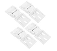 JECOMPRIS Bisagra para puerta del congelador de arcones y frigoríficos camper, pack de 4 en plástico blanco con función de nergética para entornos domésticos