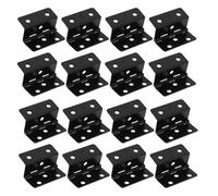 JECOMPRIS Bisagra Plegable Metálica Negra de 6 Orificios Triple Pliegue de Esquina Recta 43 X 49 CM 20 Unidades para Muebles Vintage Joyeros Cajas de Madera y Gabinetes de Cocina