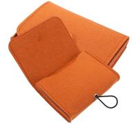 JECOMPRIS Bolsa de Almacenamiento para Aceites Esenciales 2 Piezas de Fieltro y Tela No Tejida Color Marrón, Estuche Portátil para Botellas Pequeñas, Organizador Práctico para Viaje y Uso