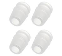 JECOMPRIS Boquillas de Silicona para Válvula de Mordida, 4 Piezas White para Botellas Deportivas, Repuestos para Hidratación en Ciclismo y Actividades al Aire Libre