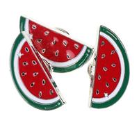 JECOMPRIS Broche de Sandía 3 Piezas, Pin de Fruta Lindo Pequeño de Metal Duradero, Alfiler para Solapa y Bufanda, Accesorio Retro para Suéter, Vestido y Cardigan Mujer, Joyería Colorida