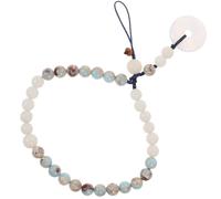 JECOMPRIS Cadena de Teléfono Desmontable de Estilo Chino Colgante de Jade y Piedra Shoushan, Cuerda Corta para Decoración y Prevención de Pérdida, Adecuado para Mochila o Bolso