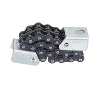 JECOMPRIS Cadena Doble para Pedal de Batería Profesional de Acero Inoxidable Resistente al Daño Oxidación, Accesorio para Kit de Batería Negro Adecuado para Amigos Que Gustan Percusión