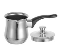 JECOMPRIS Cafetera Turca Inoxidable con Tapa y Asa para Calentar Leche Preparar Café y Derretido Olla Multifuncional para Cocina y Estufa
