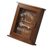 JECOMPRIS Caja de Llaves Colgante de Pared de Acrílico Color Antiguo Estuche Organizador Multiusos para Llaves del Pasillo Práctico y Decorativo para Hogar y Oficina