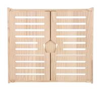 JECOMPRIS Caja Organizadora de Madera para Router WiFi 37x10x33 Cm, Doble Capa con Ventilación, Gestión de Cables, Almacenamiento para Hogar y Oficina