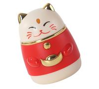 JECOMPRIS Caja Palillos Creativa con Forma de Gato Fortuna Dispensador Portátil y Decorativo para Escritorio Organizador Pequeño y Fácil de Limpiar para Cocina y Restaurante