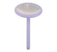 JECOMPRIS Cardadora Manual de Lana Tamaño Pequeño en Plástico Abs Color Púrpura Cepillo de Doble Uso para Fieltrar Aguja y Peine Desenredante, Herramienta Ergonómica para Proyectos