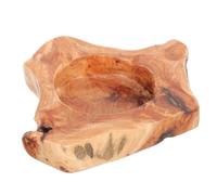 JECOMPRIS Cenicero De Madera Irregular Grande para Hogar y Oficina Práctico y Seguro con Diseño Creativo Vintage Cenicero De Sobremesa Conveniente y Estable