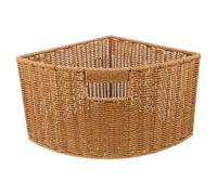 JECOMPRIS Cesta de Almacenamiento Triangular Diseño Elegante de Plástico y Metal Versátil y Fácil de Limpiar para Esquinas para Baño y Mesitas Auxiliares