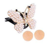 JECOMPRIS Clip De Aromaterapia Para Auto Con Diseño De y Decoración De Rhinestones Difusor De Perfume Vent Clip Para Un Agradable Coche y Almohadilla De Algodón