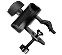 JECOMPRIS Clip para Soporte de Micrófono Metálico Abrazadera Giratoria de 360 Grados y Ajuste Ergonómico para Discursos y Shows Musicales