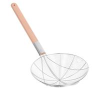JECOMPRIS Colador Spider Skimmer de acero inoxidable, colador de pasta, cuchara para cocinar y freír, espumadera de alambre, cucharón, utensilios de cocina, freidora, cuchara de 26 cm