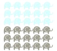 JECOMPRIS Confeti de Papel Forma de Elefante para Shower y Cumpleaños de Ñiño, 100 Piezas, Colores Azul y Gris, Decoración Ligera y Segura para Fiestas Temáticas Infantiles