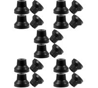 JECOMPRIS Conteras De Goma Antideslizantes para Muletas Accesorios De Bastón De Caucho Duradero Protección para Caminatas Y Senderismo Instalación Rápida Y Compatibles 4 Piezas X 5