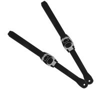 JECOMPRIS Correas de Repuesto para Patines y Suministros para Patines 250mm Negras de Goma y PVC con Hebilla en Forma de Corazón y Tornillos para Principiantes y Profesionales